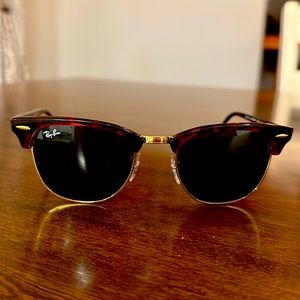 Ray-Ban Clubmaster Classic Tortoise Sunglasses, 51mm